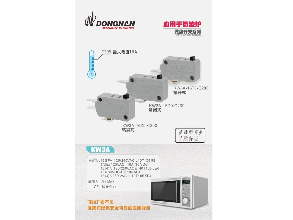 專為微波爐研發(fā)的系列開關(guān)
