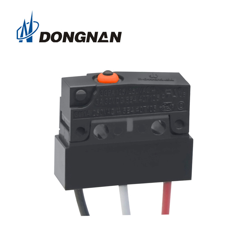 DONGNAN東南防水開關新能源充電槍微動開關 汽車門鎖微動開關帶線