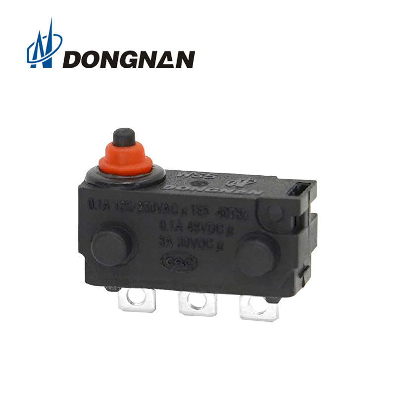 DONGNAN新能源汽車放電槍微動(dòng)開關(guān) 電子鎖/充電座防水微動(dòng)開關(guān)3腳