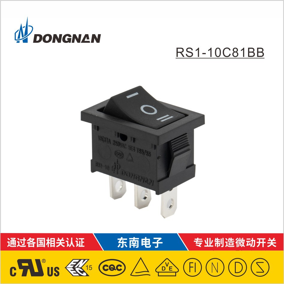 DONGNAN微動開關(guān) RS1-10C8-1BB 耐高溫行程小型微動開關(guān)